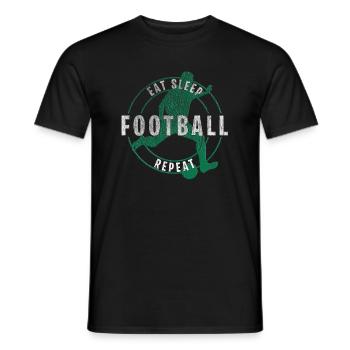 Football Football Soccer Idée cadeau - T-shirt homme - noir - Devant - AI Model Male 178 light (178cm)