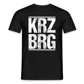 Berlin Kreuzberg 36 KRZBRG - Männer T-Shirt - Schwarz - Vorne - AI Model Male 178 light (178cm)