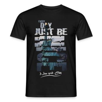 Ville de New York - T-shirt homme - noir - Devant - AI Model Male 178 light (178cm)