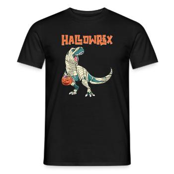 Tyrannosaurus Trex Halloween Gruseliges Hallowrex - Männer T-Shirt - Schwarz - Vorne - AI Model Male 178 light (178cm)