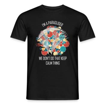 Paragliding Gleitschirm Paragleiter Paraglider - Männer T-Shirt - Schwarz - Vorne - AI Model Male 178 light (178cm)