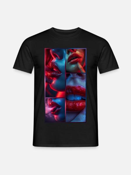 Neon-Verführung - Männer T-Shirt - Schwarz
