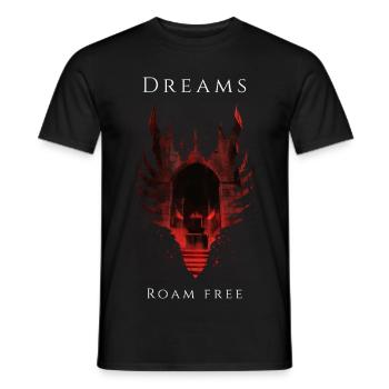 Dreams Roam Free - Men's T-Shirt - black - Front - AI Model Male 178 light (178cm)