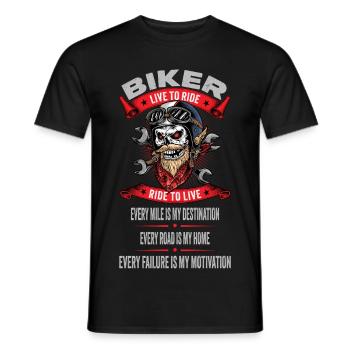 Every Miles is my Destination - Männer T-Shirt - Schwarz - Vorne - AI Model Male 178 light (178cm)