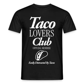 Taco Lovers CLub - T-shirt homme - noir - Devant - AI Model Male 178 light (178cm)