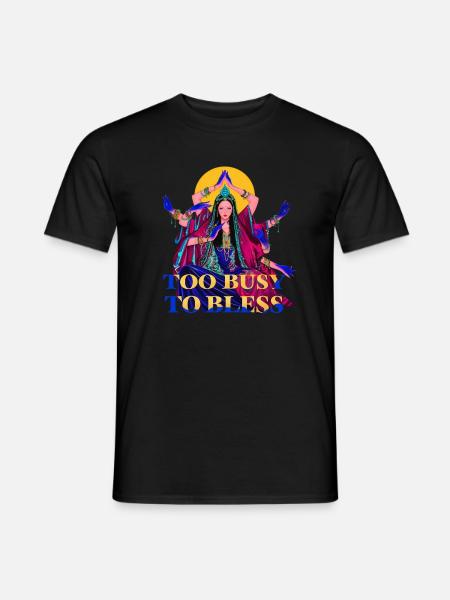 Zu beschäftigt, um zu segnen - Männer T-Shirt - Schwarz