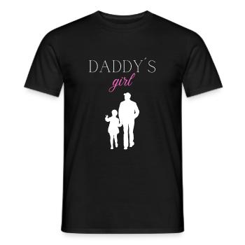 Daddys girl baby Kinder Geschenk - Männer T-Shirt - Schwarz - Vorne - AI Model Male 178 light (178cm)