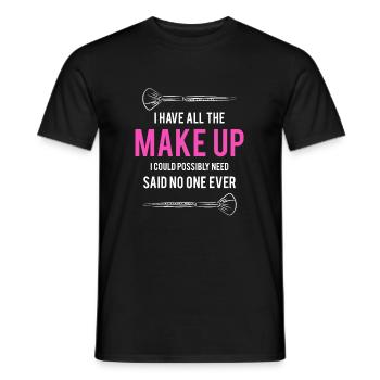 Makeup Geschenk Artist Shirt - Männer T-Shirt - Schwarz - Vorne - AI Model Male 178 light (178cm)
