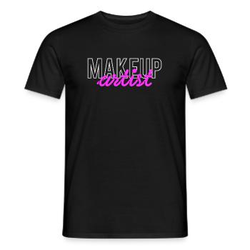 Makeup Artist Shirt Geschenk - Männer T-Shirt - Schwarz - Vorne - AI Model Male 178 light (178cm)