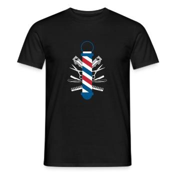 Barber Shirt Geschenk - Männer T-Shirt - Schwarz - Vorne - AI Model Male 178 light (178cm)