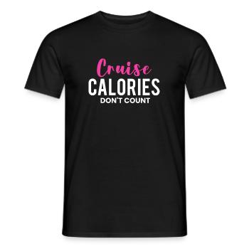 Cruise Calories Don´t Count Shirt - Männer T-Shirt - Schwarz - Vorne - AI Model Male 178 light (178cm)