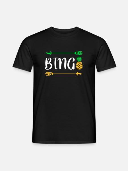 Bingo Pineapple Shirt Gift - Men's T-Shirt - black