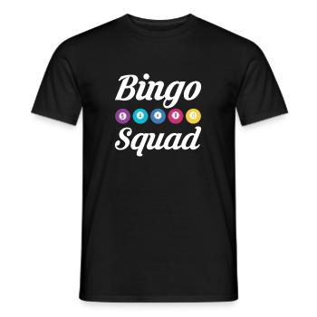 Bingo Squad Shirt Geschenk - Männer T-Shirt - Schwarz - Vorne - AI Model Male 178 light (178cm)