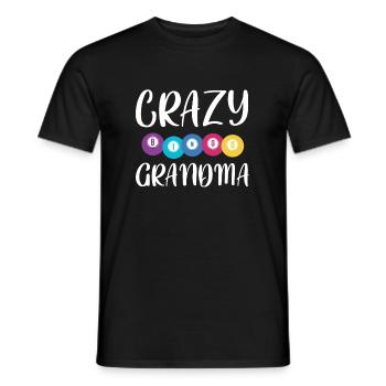 Crazy Bingo Grandma Shirt Geschenk - Männer T-Shirt - Schwarz - Vorne - AI Model Male 178 light (178cm)