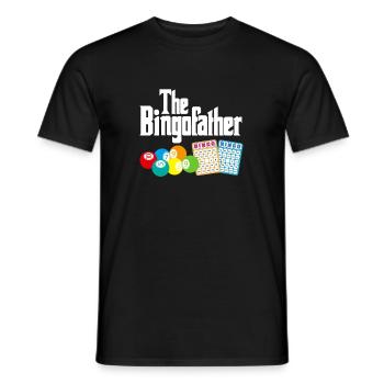 The Bingofahter Shirt Geschenk Vater Papa Vatertag - Männer T-Shirt - Schwarz - Vorne - AI Model Male 178 light (178cm)