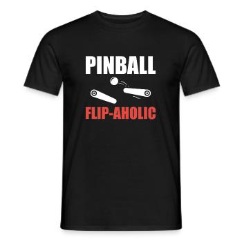 Flipper Flip-Aholic Shirt Cadeau Flipper Machine - T-shirt homme - noir - Devant - AI Model Male 178 light (178cm)