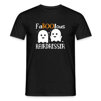 FaBOOlous Hairdresser T-Shirt Geschenk - Männer T-Shirt - Schwarz - Vorne - AI Model Male 178 light (178cm)