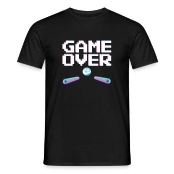 Game Over Pinball Player Pinball Machine Shirt - T-shirt homme - noir - Devant - AI Model Male 178 light (178cm)