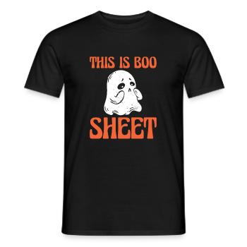 C’est Boo Sheet Ghost Ghost Shirt Halloween - T-shirt homme - noir - Devant - AI Model Male 178 light (178cm)