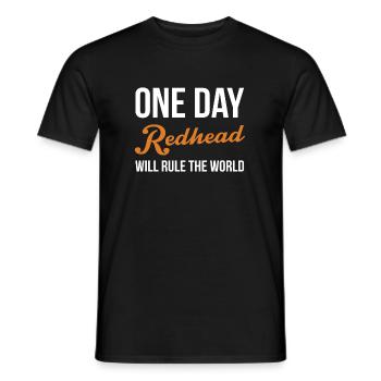 Un jour, Roux gouvernera le maillot mondial - T-shirt homme - noir - Devant - AI Model Male 178 light (178cm)