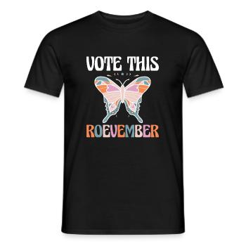 Votez ce cadeau de chemise Roevember - T-shirt homme - noir - Devant - AI Model Male 178 light (178cm)