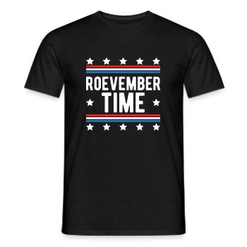Roevember Time Shirt Gift - Men's T-Shirt - black - Front - AI Model Male 178 light (178cm)