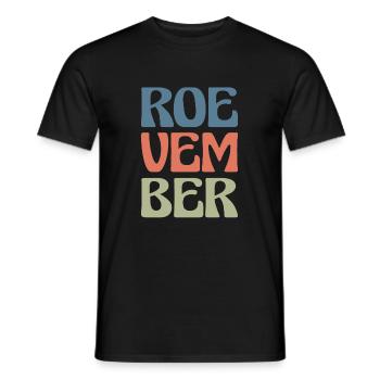 Vintage Retro Roevember Shirt Cadeau - T-shirt homme - noir - Devant - AI Model Male 178 light (178cm)