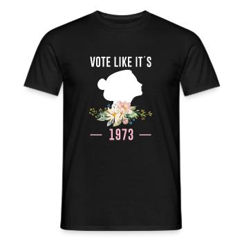 Votez comme si c’était 1973 Shirt Roevember - T-shirt homme - noir - Devant - AI Model Male 178 light (178cm)