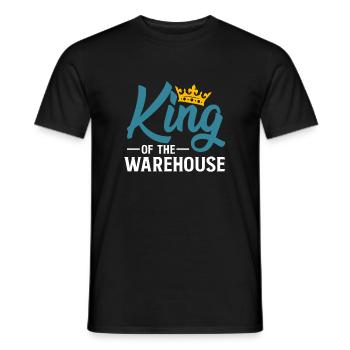 King Of The Warehouse Shirt Magazineur Cadeau - T-shirt homme - noir - Devant - AI Model Male 178 light (178cm)