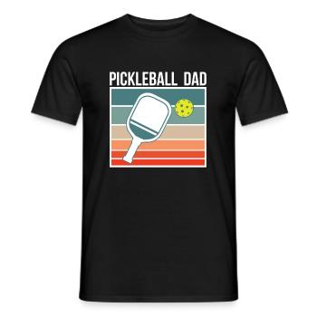 Pickleball Dad Vater Papa Vatertag Shirt Geschenk - Männer T-Shirt - Schwarz - Vorne - AI Model Male 178 light (178cm)