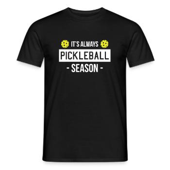 Its Always Pickleball Season - Men's T-Shirt - black - Front - AI Model Male 178 light (178cm)
