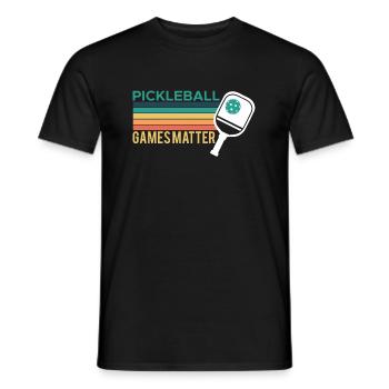PickleBall Games Matter Shirt Cadeau - T-shirt homme - noir - Devant - AI Model Male 178 light (178cm)