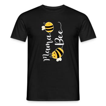 Mama Bee Shirt Geschenk Mutter Muttertag - Männer T-Shirt - Schwarz - Vorne - AI Model Male 178 light (178cm)