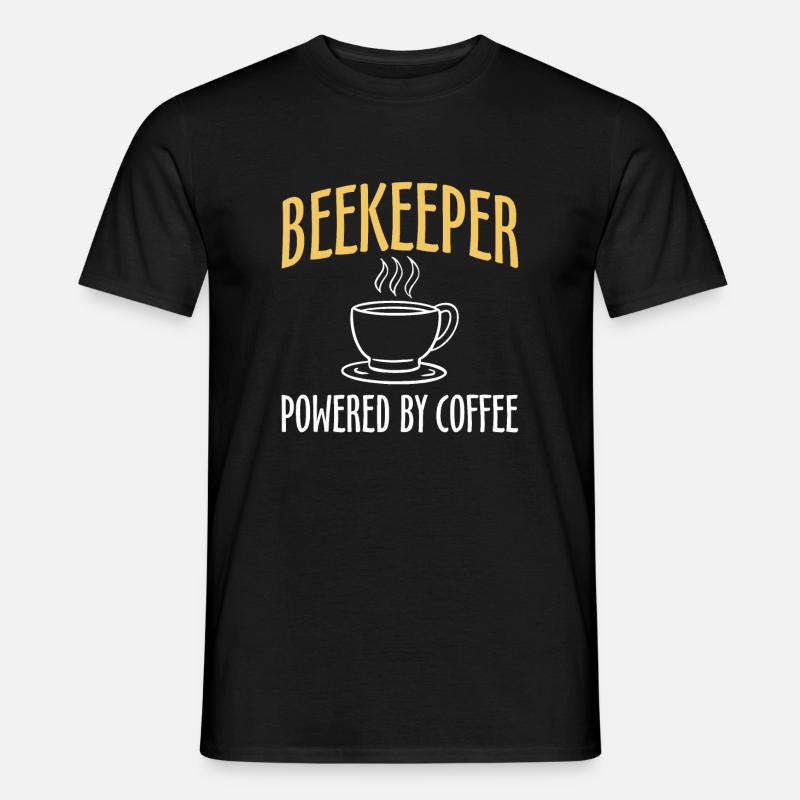 Beekeeper Powered By Coffee - Men’s T-shirt - black