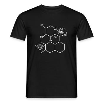 Periodic Table Beekeeper Shirt Chemical Formula - Men's T-Shirt - black - Front - AI Model Male 178 light (178cm)