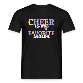 Cheer est mon cadeau de chemise de saison préféré - T-shirt homme - noir - Devant - AI Model Male 178 light (178cm)