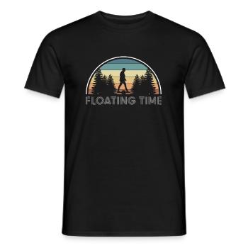Floating Time Shirt Gift Onewheel - Men's T-Shirt - black - Front - AI Model Male 178 light (178cm)
