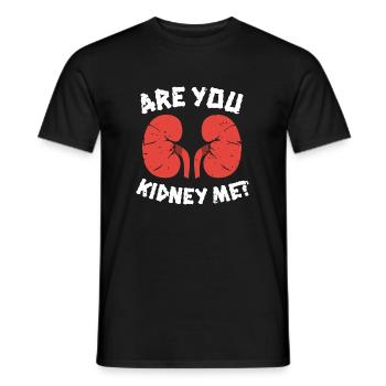 Are You Kidney Me? Shirt Dialysis Nurse - Men's T-Shirt - black - Front - AI Model Male 178 light (178cm)