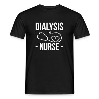 Dialysis Nurse Shirt Gift - Men's T-Shirt - black - Front - AI Model Male 178 light (178cm)