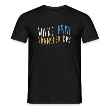 Wake Pray Jour de transfert Chemise Infirmière en dialyse - T-shirt homme - noir - Devant - AI Model Male 178 light (178cm)