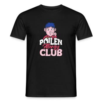 Cadeau de chemise Pollen Allergy Club - T-shirt homme - noir - Devant - AI Model Male 178 light (178cm)