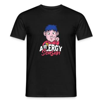 Allergy Season Shirt Gift - Men's T-Shirt - black - Front - AI Model Male 178 light (178cm)