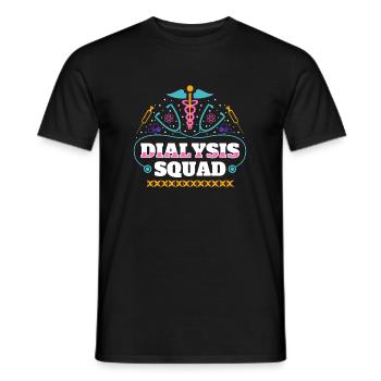 Cadeau de chemise d’escouade de dialyse - T-shirt homme - noir - Devant - AI Model Male 178 light (178cm)