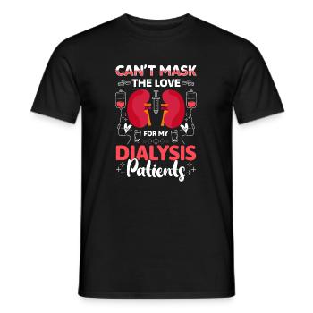 Cant Mask L’amour pour mes patients dialysés - T-shirt homme - noir - Devant - AI Model Male 178 light (178cm)