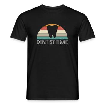 Dentiste Time Vintage Retro Zahnarzt - T-shirt homme - noir - Devant - AI Model Male 178 light (178cm)
