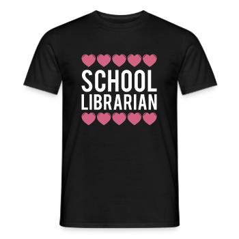 School Librarian Geschenk Schule - Männer T-Shirt - Schwarz - Vorne - AI Model Male 178 light (178cm)