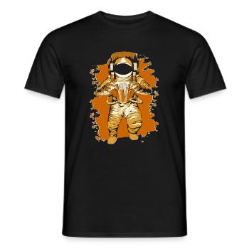 Astronaut Barkeeper Bartender Shirt - Men's T-Shirt - black - Front - AI Model Male 178 light (178cm)