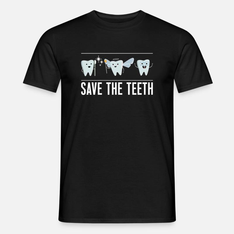 Save The Teeth - Men's T-Shirt - black