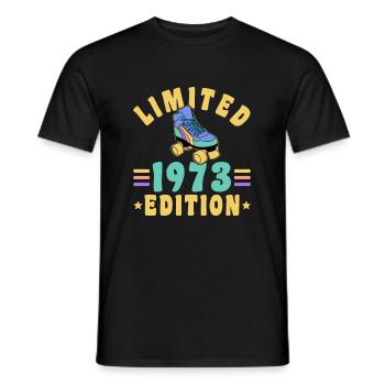 Édition limitée 1973 50e anniversaire - T-shirt homme - noir - Devant - AI Model Male 178 light (178cm)