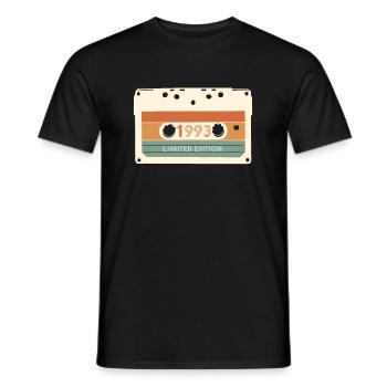 Cassette 1993 30th Birthday Shirt Gift - T-shirt homme - noir - Devant - AI Model Male 178 light (178cm)